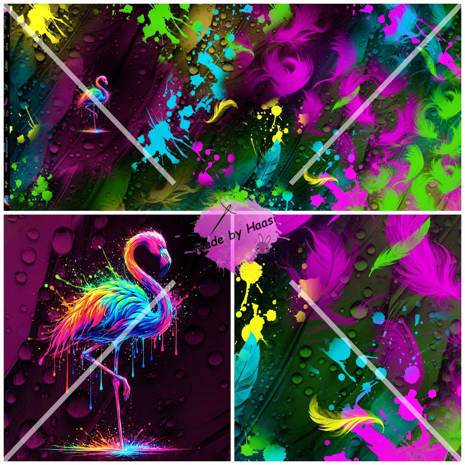 Vorbestellung Panel "Splashy" Bio Jersey Überbreite