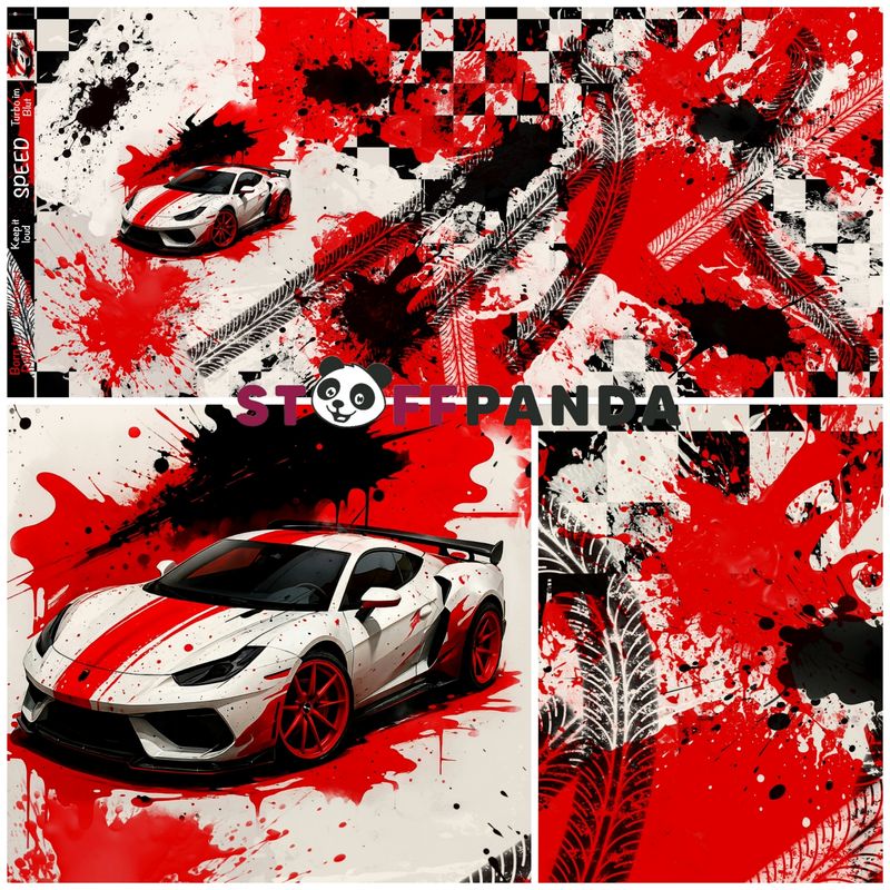 Panel "Speed" Bio Jersey Überbreite 