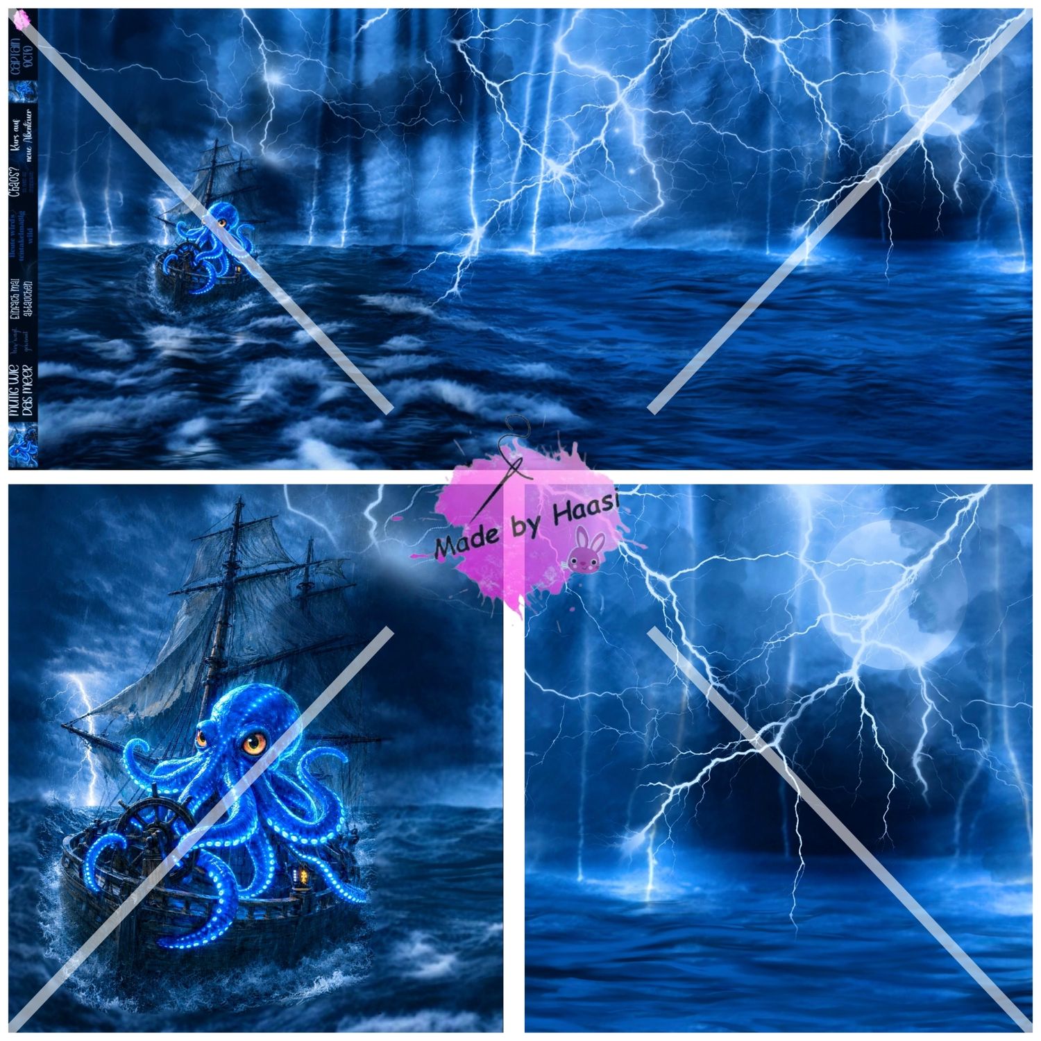 Vorbestellung Panel "Captain Octo" Bio Jersey Überbreite