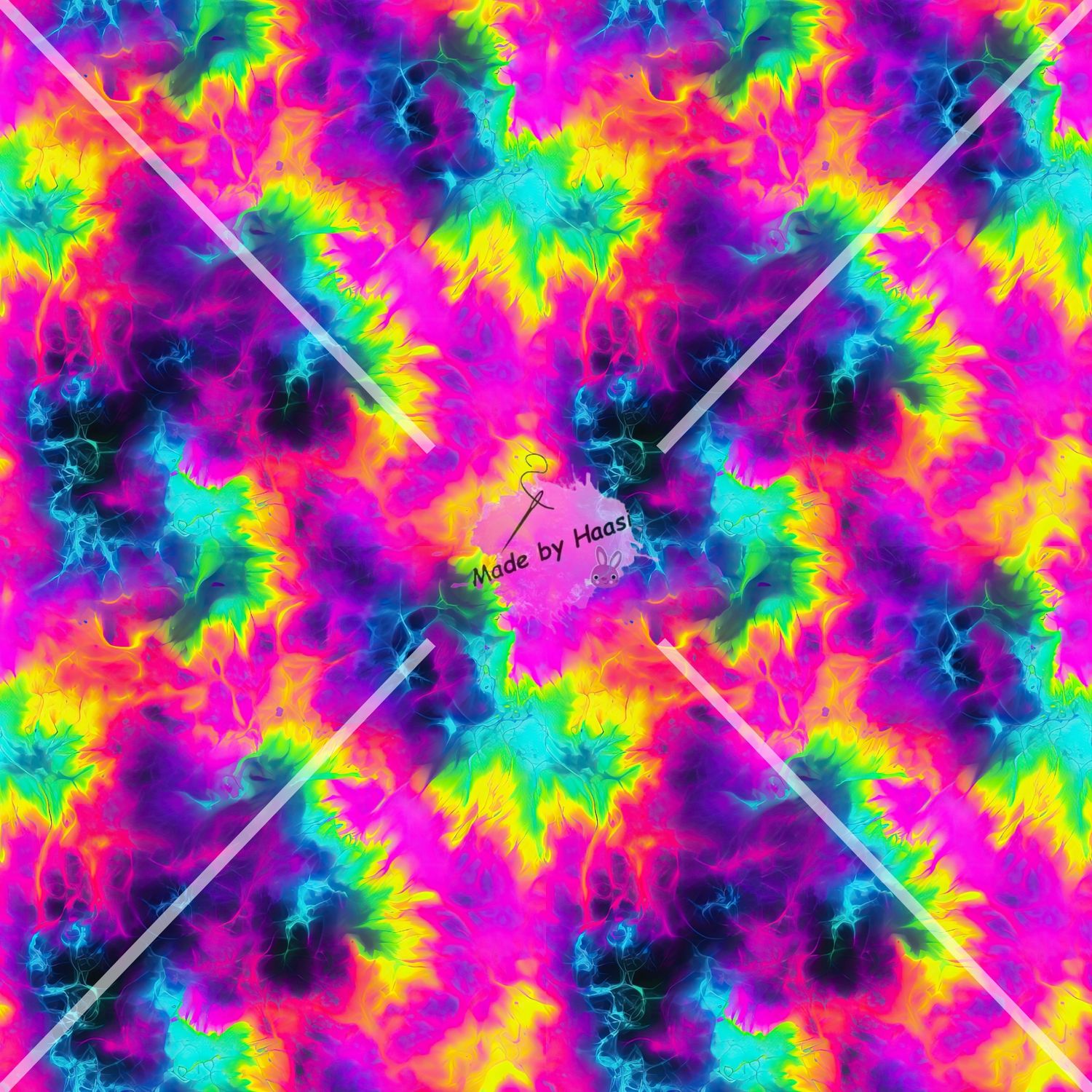 Vorbestellung AO Viskose Jersey Abstrakt Neon 10 cm