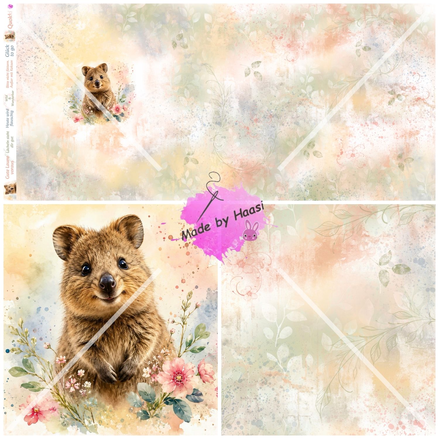 Vorbestellung Panel "Quokki" Bio Jersey Überbreite