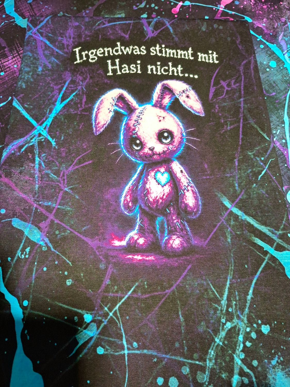 ACHTUNG B Ware mit Fehler!!!! Panel "Hasi" Bio Jersey Überbreite
