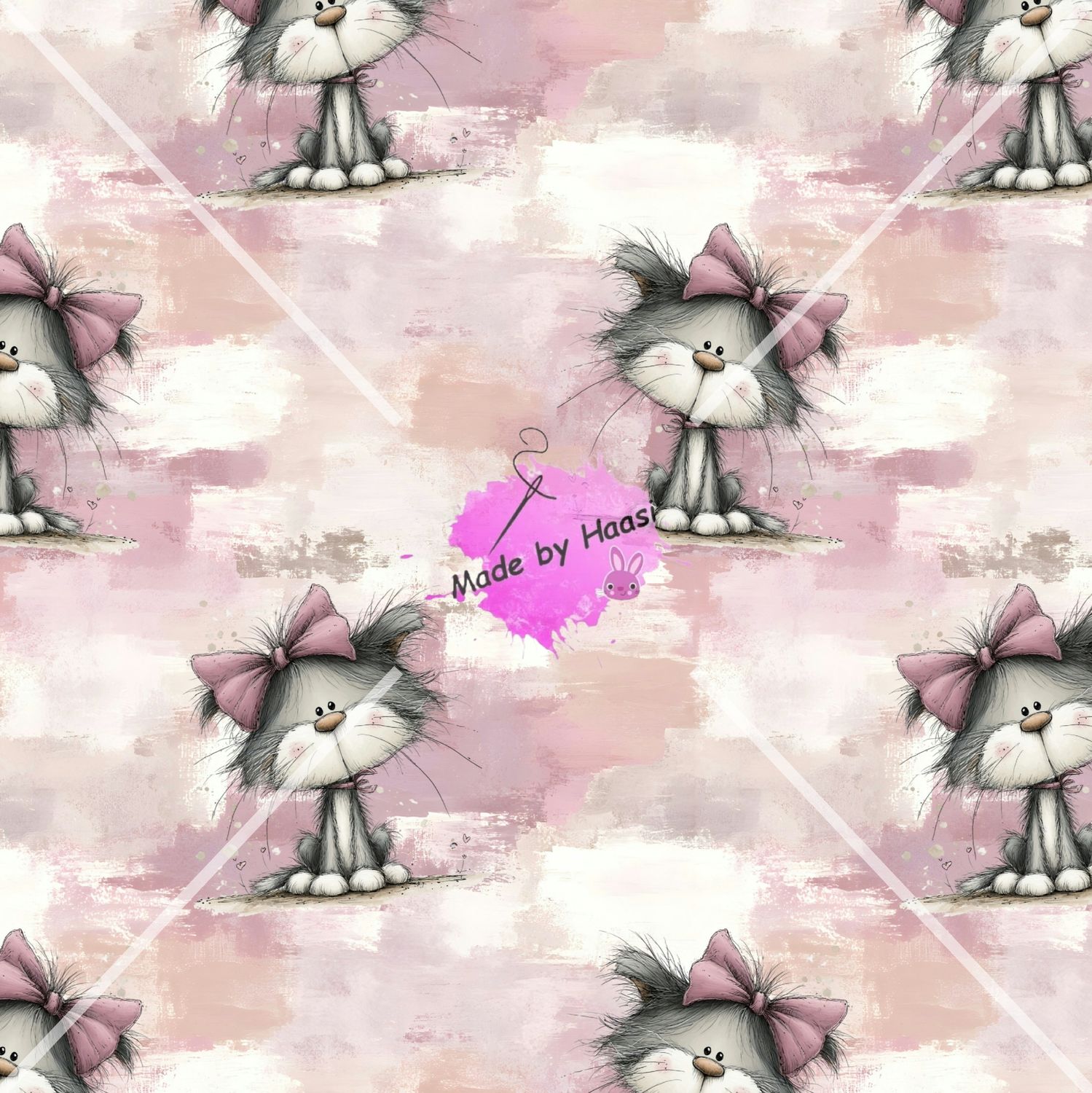  AO "Katze Schleife" RIP Jersey 10 cm Schritte
