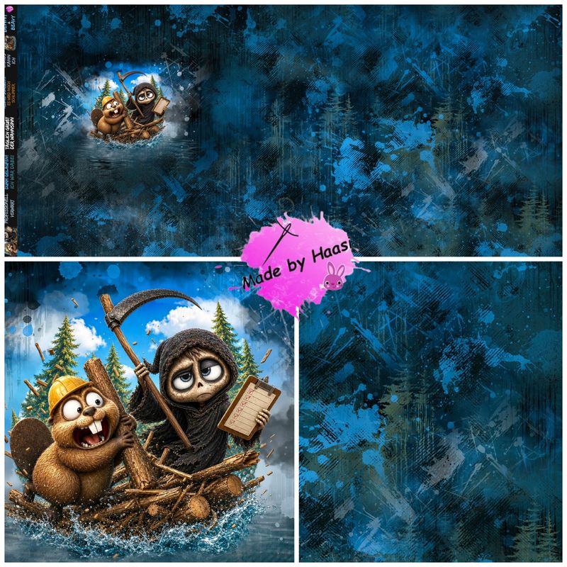 Vorbestellung Panel Vorbestellung Panel "Benny & Beavy" Bio French Terry Überbreite