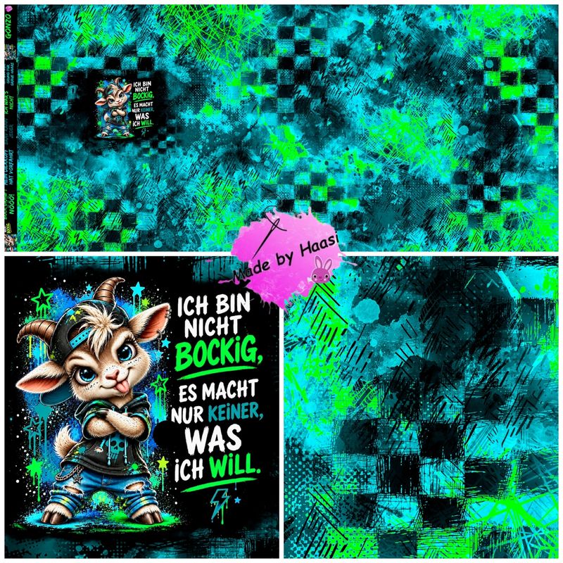 Vorbestellung Panel Vorbestellung Panel "Gonzo" Bio French Terry Überbreite