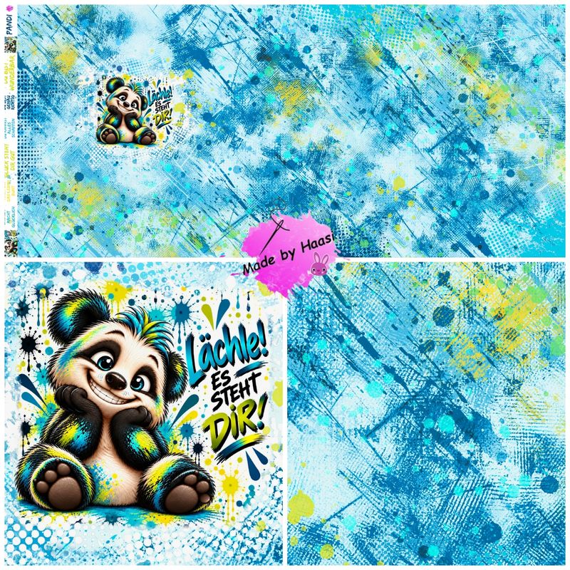 Vorbestellung Panel Vorbestellung Panel "Pandi" Bio French Terry Überbreite