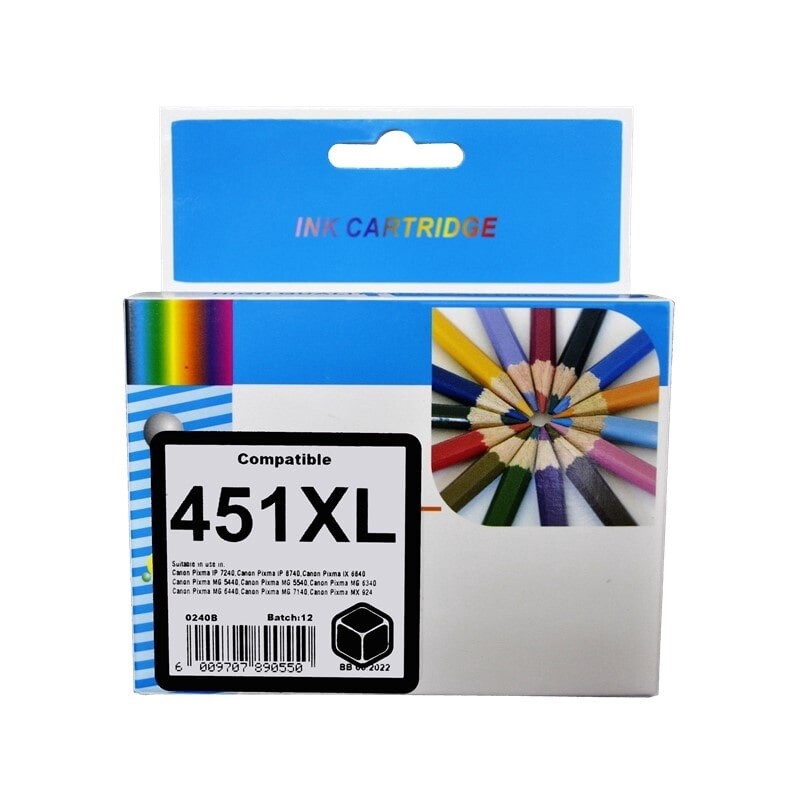 Canon CLI 451 XL Black Ink Compatible