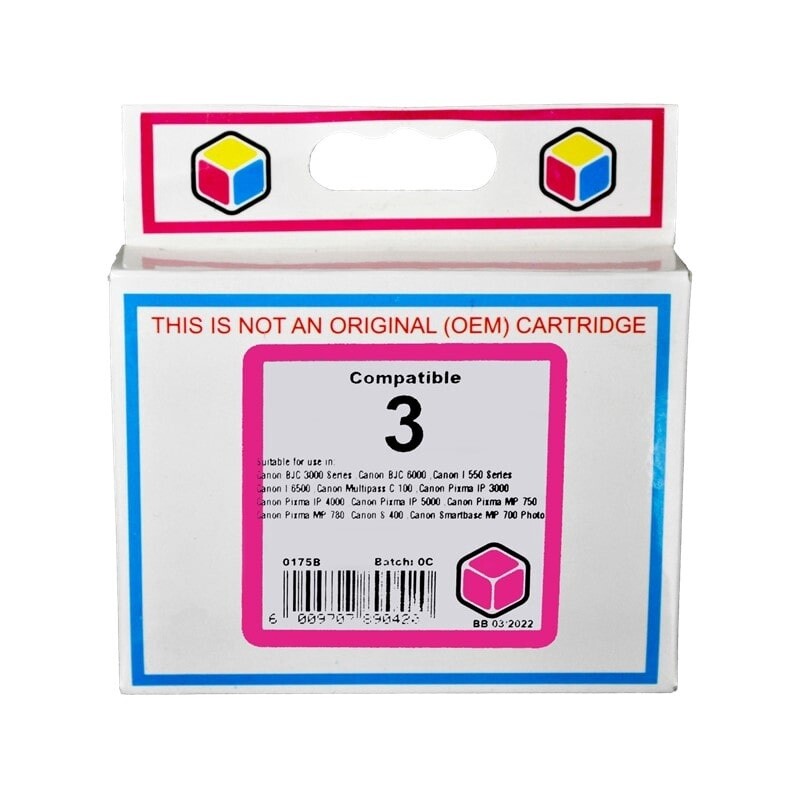 Canon BCI 3 Magenta Ink Compatible