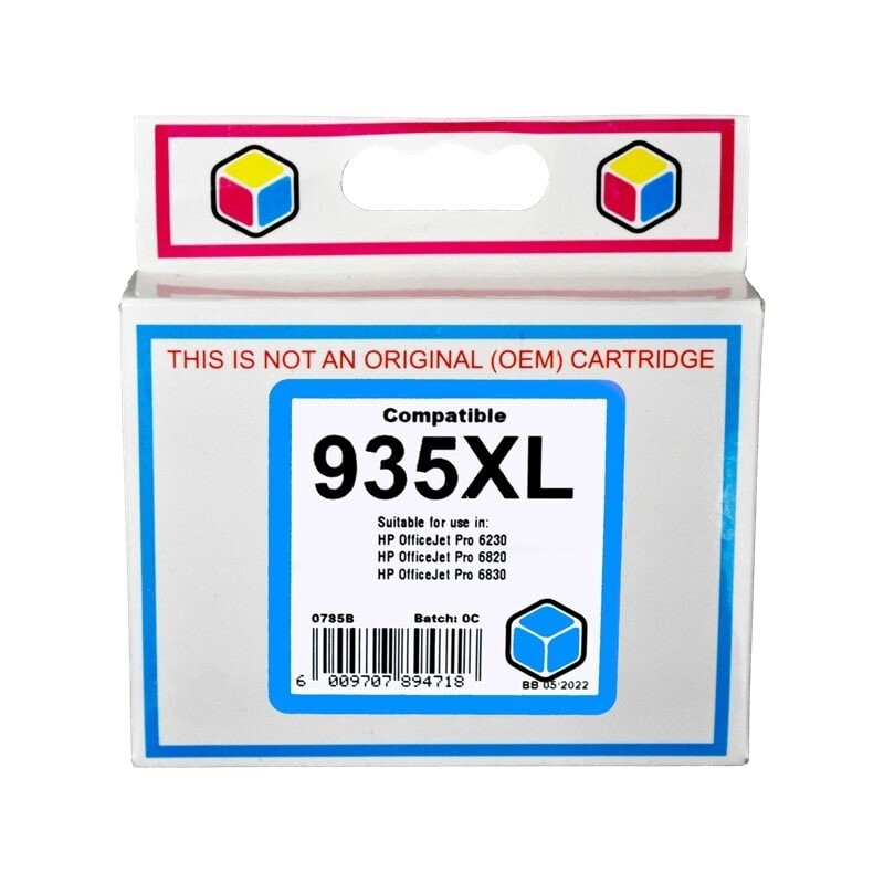HP 935 XL Cyan Ink Compatible