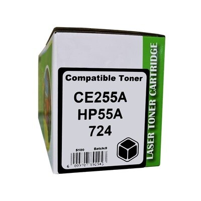 HP CE255A-HP55A Black Toner Compatible