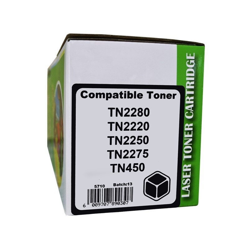 Brother TN 2280 / 2220 / 2260 / 2060 / 2250 / 2275 / 450 Black Toner Compatible