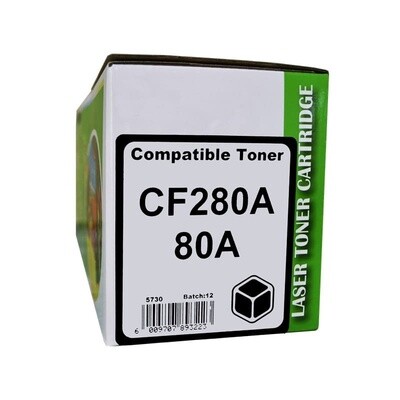 HP CF280A-HP80A Black Toner Compatible