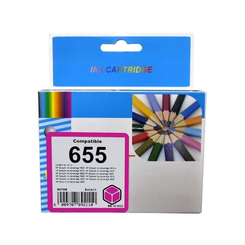 HP 655 XL Magenta Ink Compatible