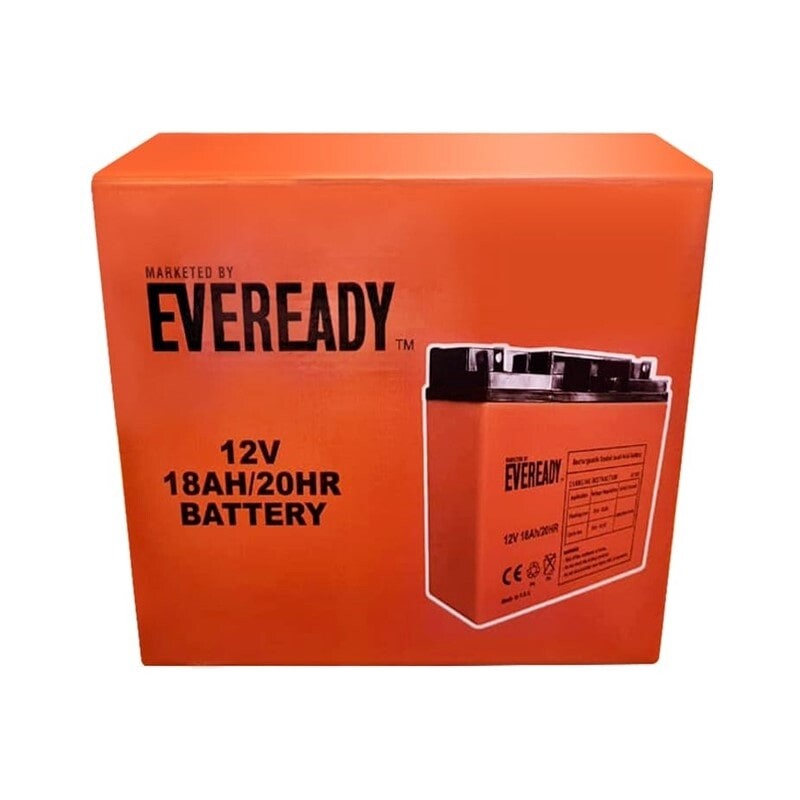 Eveready 12V 18AH Rechargeable Battery