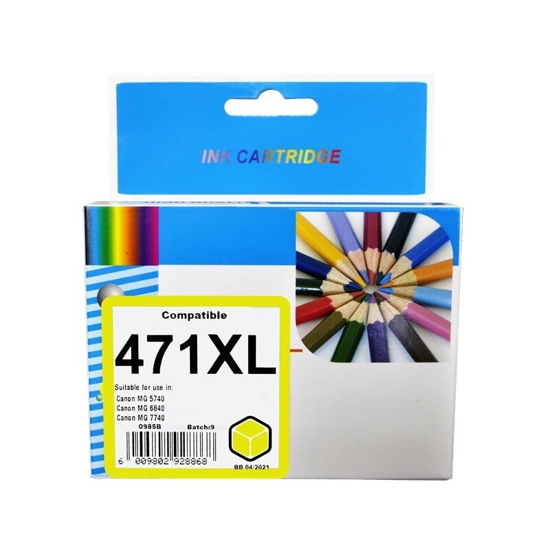 Canon CLI 471 XL Yellow Ink Compatible
