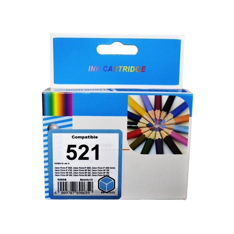 Canon CLI 521 Cyan Ink Compatible