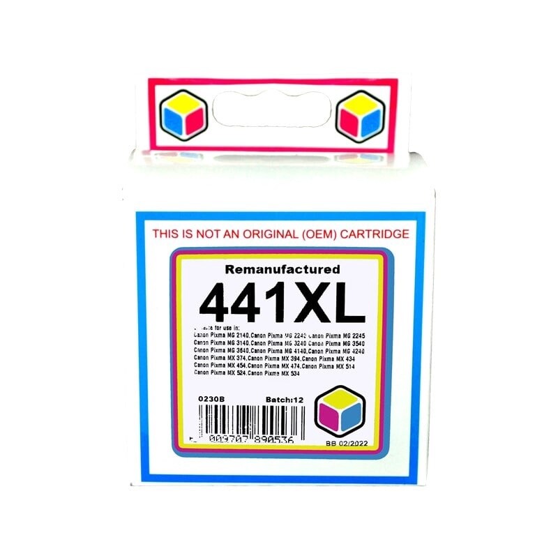 Canon CL 441 XL Tri-Colour Ink Remanufactured