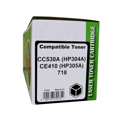 HP CC530A/CE410/CAN718 Black Toner Compatible