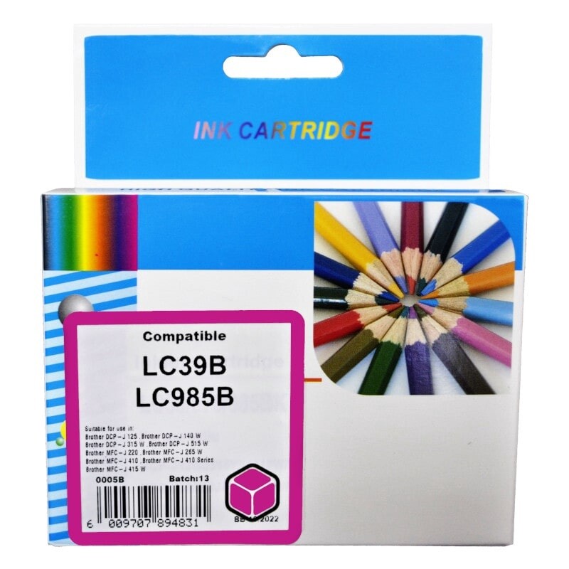 Brother LC 39 Magenta Ink Compatible