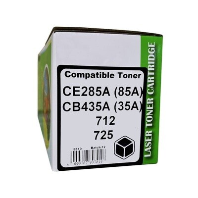 HP CE285A/CB435/CB436/Canon 725/712 Black Toner Compatible