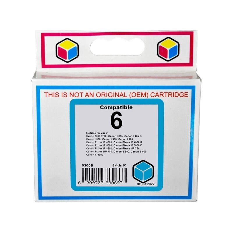 Canon BCI 6 Cyan Ink Compatible