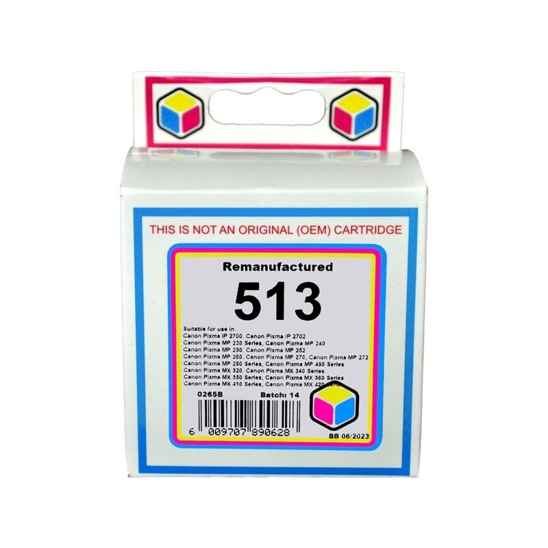 Canon CL 513 Tri-Colour Ink Remanufactured