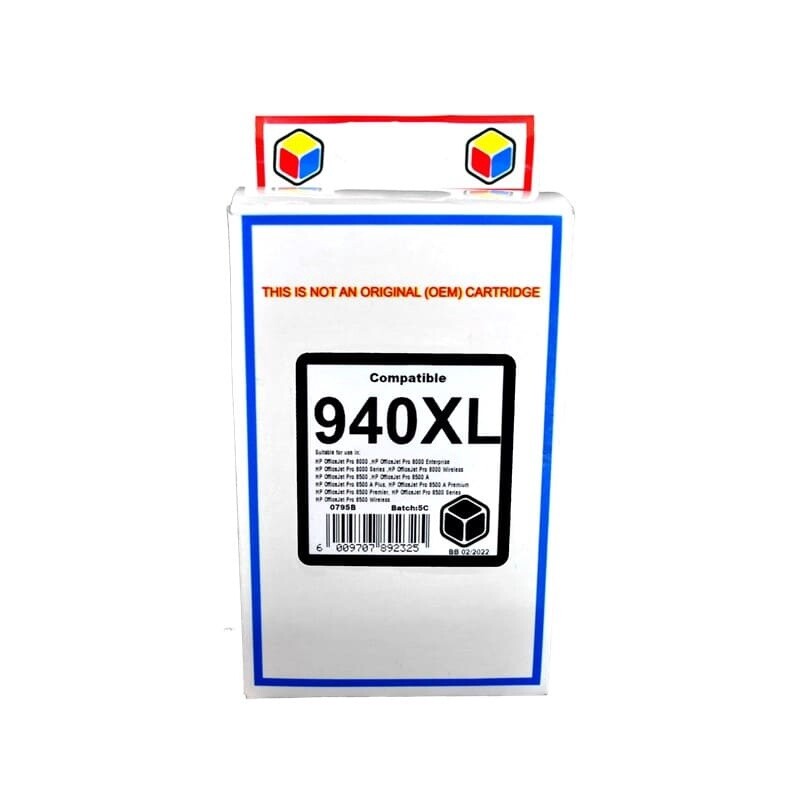 HP 940 XL Black Ink Compatible