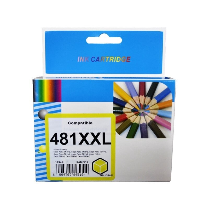 Canon CLI 481 XXL Yellow Ink Compatible