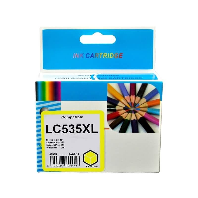 Brother LC 535 XL Yellow  Ink Compatible