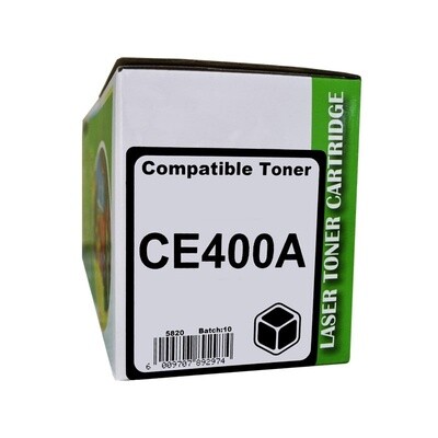 HP CE400A Black Toner Compatible