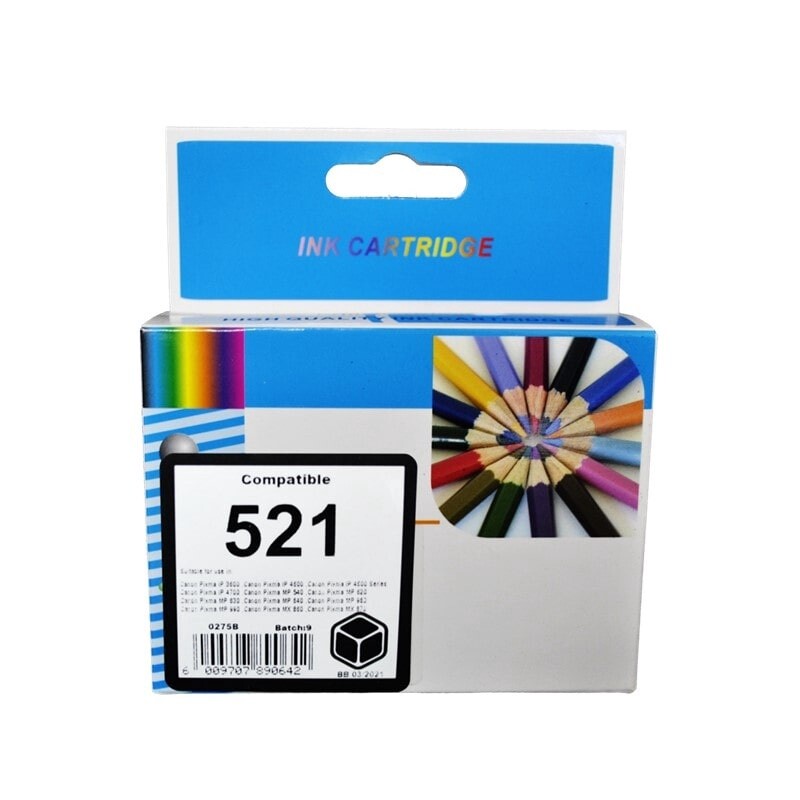 Canon CLI 521 Black Ink Compatible