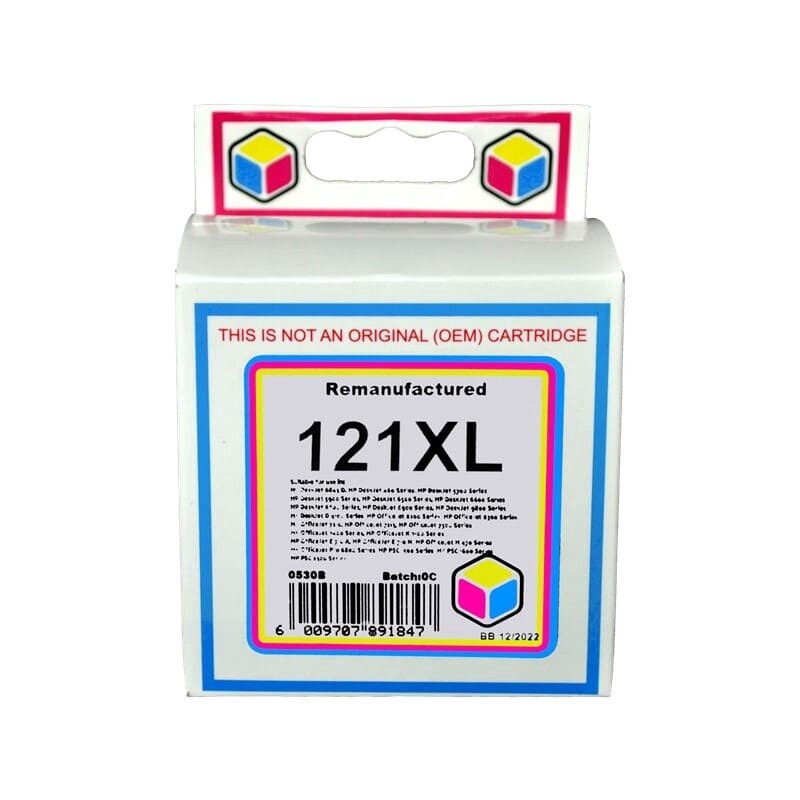 HP 121 XL Tri-Colour Ink Remanufactured