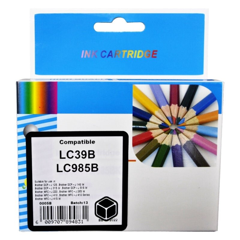 Brother LC 39 Black Ink Compatible