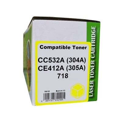 HP CC532A/CE412A/CAN718 Yellow Toner Compatible