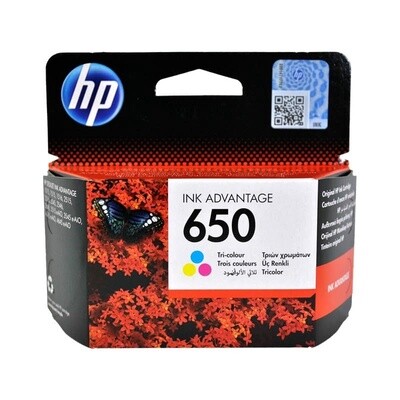 HP 650 Tri-Colour Ink Original