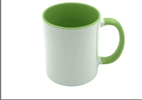 Sublimation Mug ( Two Tone ) Lime Green Single