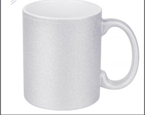 Sublimation Mug ( Glitter ) Silver Single