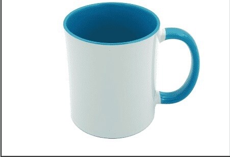 Sublimation Mug ( Two Tone ) Light Blue Single