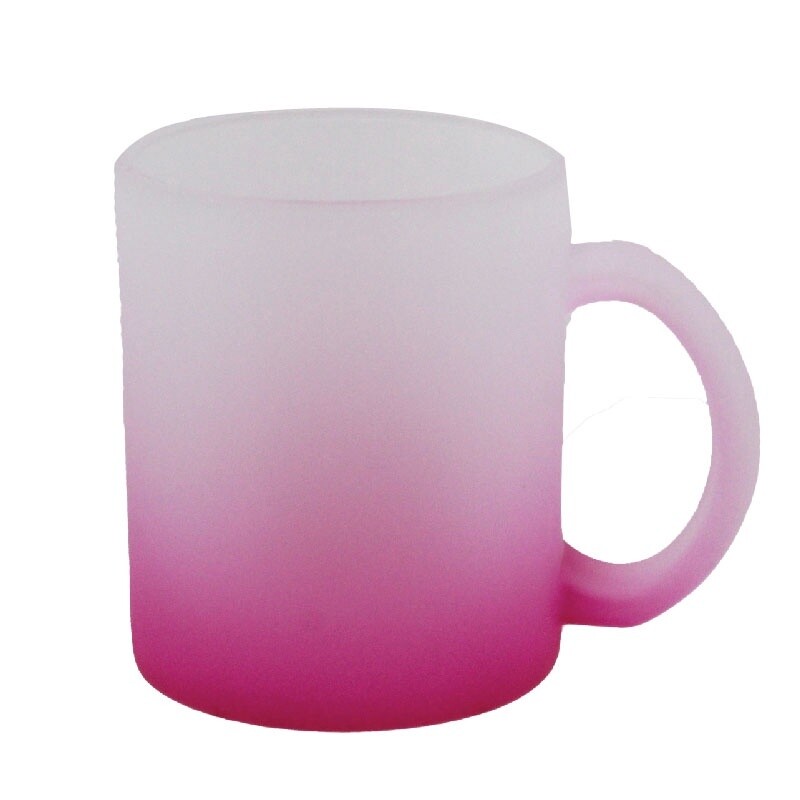 Sublimation Mug ( Glass Frosted ) Pink Single