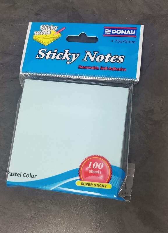 Sticky Notes Blue 75 x 75 100 Sheets
