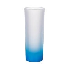 Sublimation Drinking ( Glass Frosted ) Blue  Single