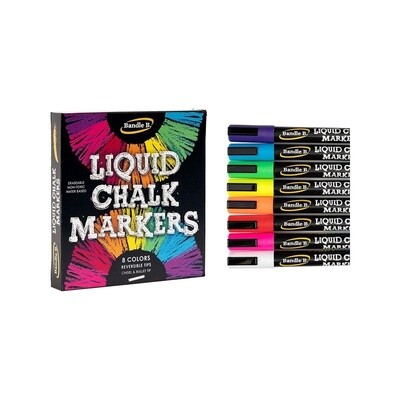 Chalk Markers - Vibrant Colors - 8 Pack
