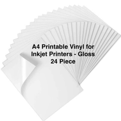 Printable Vinyl A4 for Inkjet Printers – Gloss - 25x A4 sheets