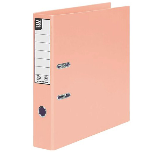 Donau File Lever Arch Pastel Apricot - 75mm