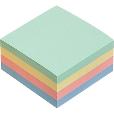 Sticky Notes Pastel Cube 75 x 75 400 Sheets
