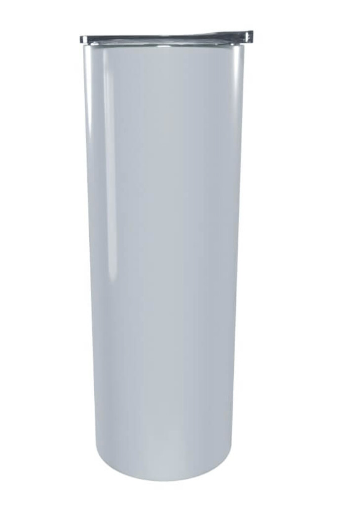 Mug White 20oz Skinny Stainless Steel