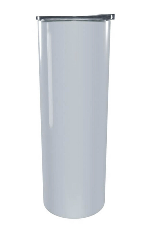 Mug White 20oz Skinny Stainless Steel