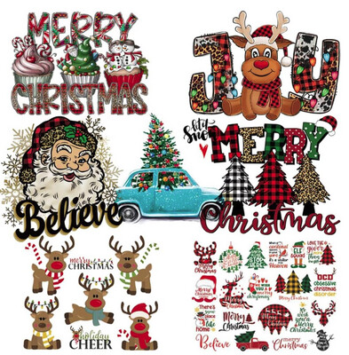 Heat Transfer Christmas Stickers (1 Sheet)