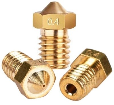E3D v6 M6 0.4mm Brass Nozzle Extruder Print Head
