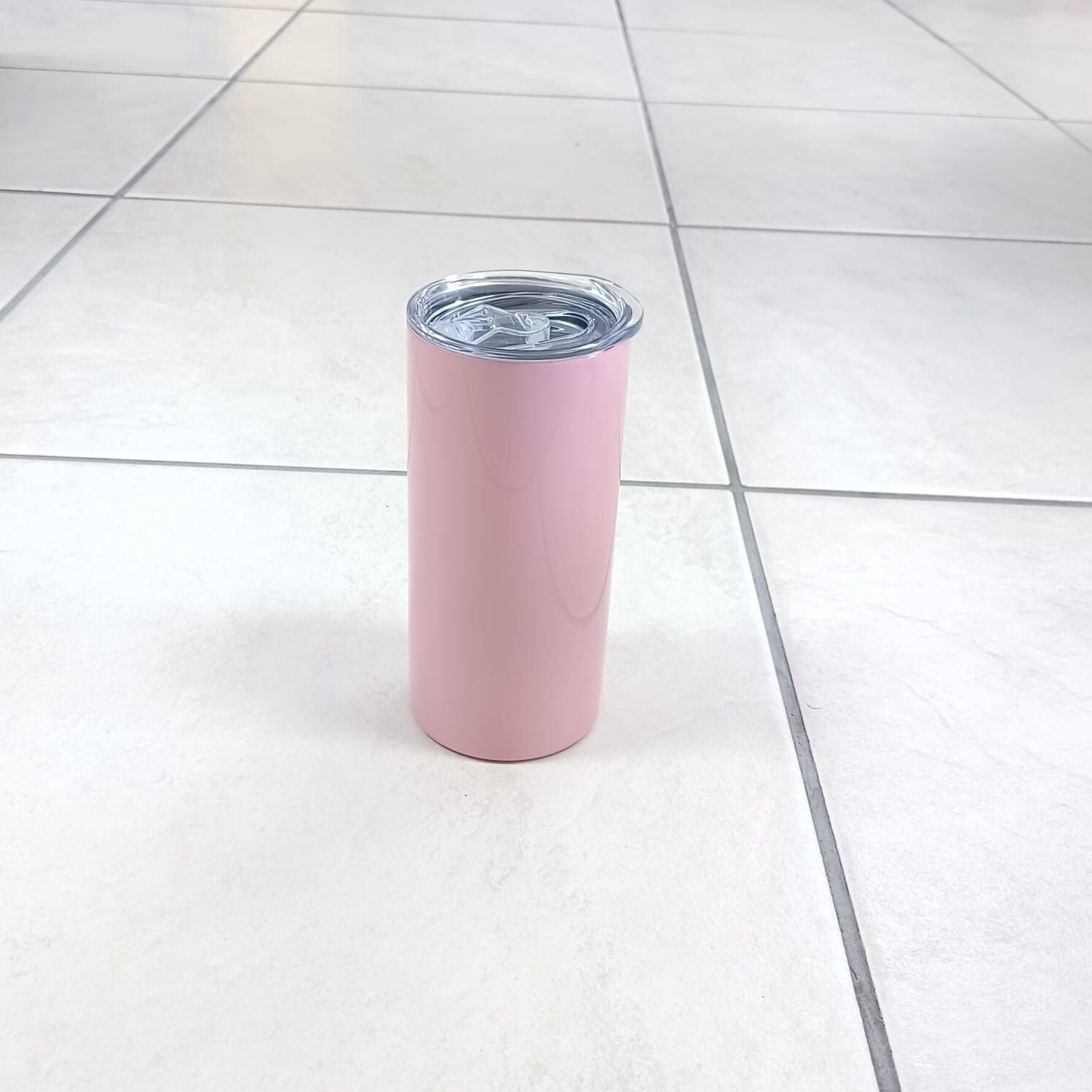 Sublimation Pink 15oz Skinny Stainless Steel Mug